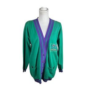 Vintage Adrienne Vittadini Sport Aviation Over-Sized Cardigan